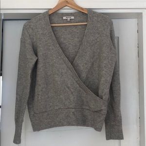 Madewell Wrap Front Pullover Sweater